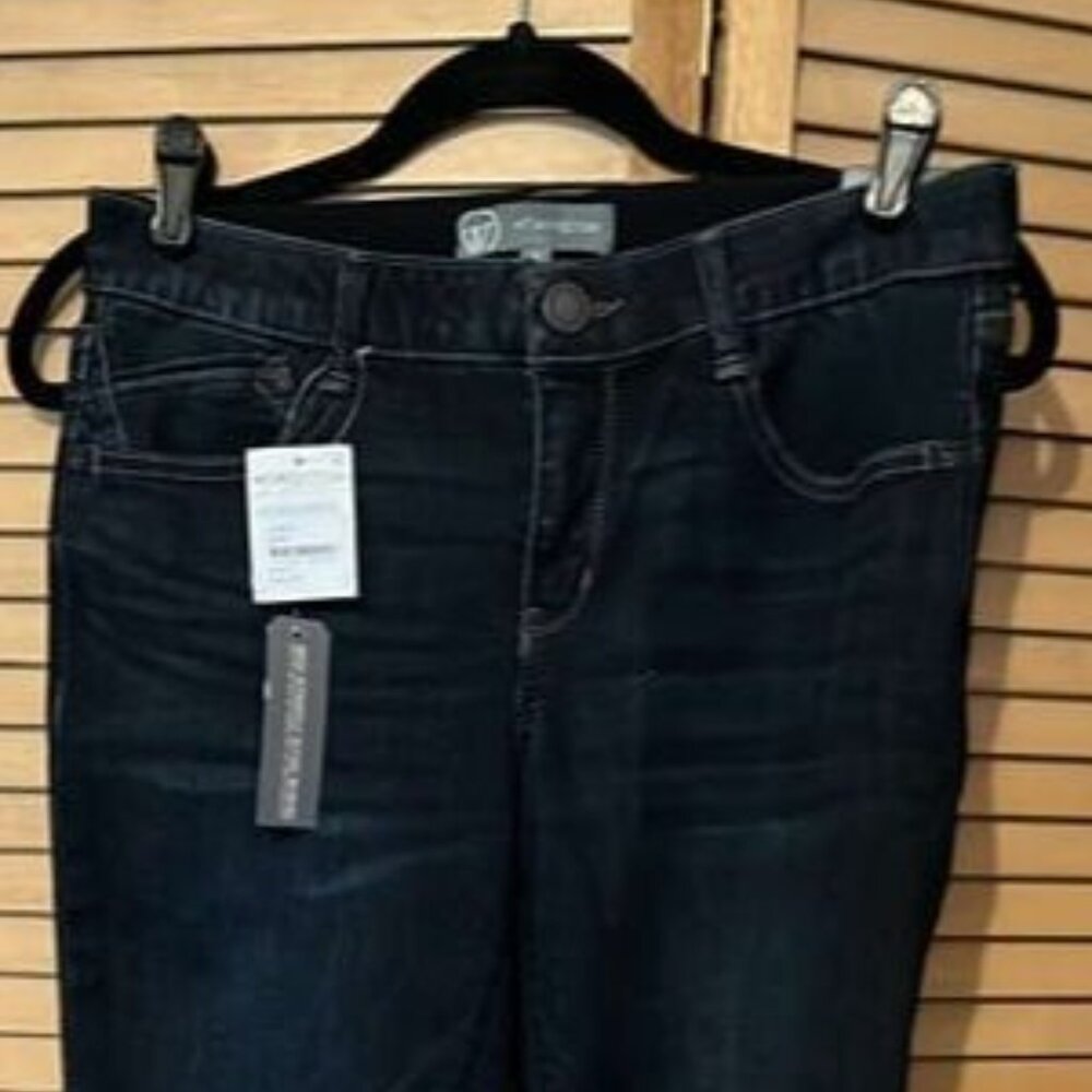 NWT‎ Wit & Wisdom Ab-Solution Ankle Skimmer Jeans in Indigo SZ4 with RAW Hem